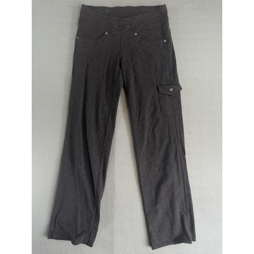 Kuhl Pants Womens 4 Gray Cargo Jersey Pull On Elastic Waist Travel Casual